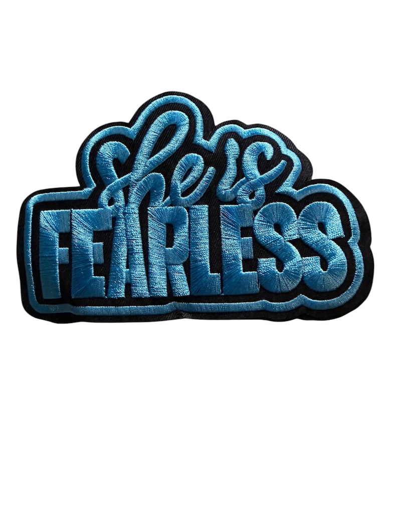 She is Fearless Embroidered Patch – Inspirational Iron-on Appliqué - Etsy