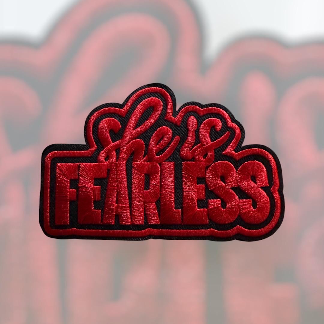 She is Fearless Embroidered Patch – Inspirational Iron-on Appliqué - Etsy