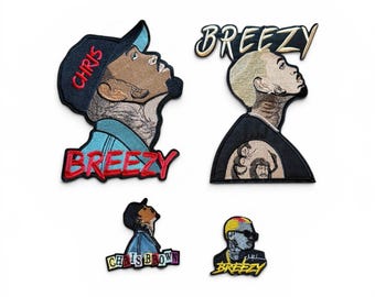 Chris Brown Embroidered Patch and DTF Heat transfer Collection