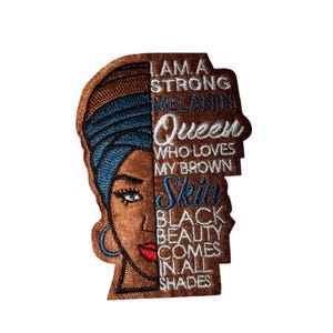 Strong Melanin Queen Embroidered Patch