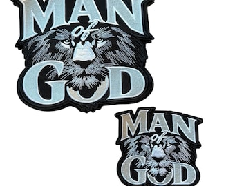 Man of God Lion Embroidered Patch