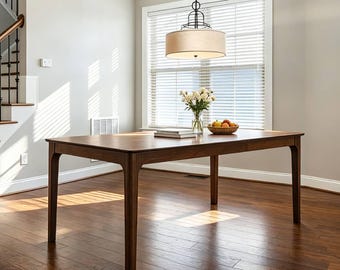 ACTU Rectangular Dining Table Solid Wood Kitchen Table