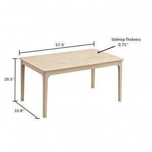 ACTU Rectangular Dining Table Solid Wood Kitchen Table bild 12