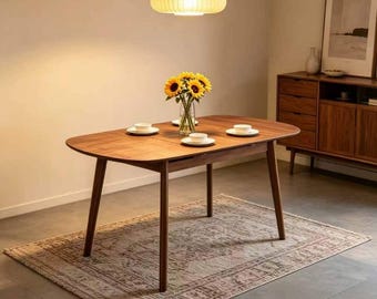 ACTU Solid Wood Extendable Dining Table for Small Spaces