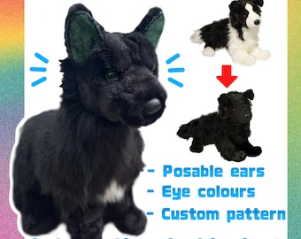 Custom Black Border Collie Douglas Dog Commissions!