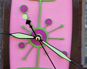 Mid Century Modern Style Clock Surfer Clock
