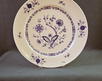 Vintage Seltmann Weiden Bavaria Dresden Classic Plate | Blue Onion Style Porcelain Dinner Plate | German Fine China Replacement Piece
