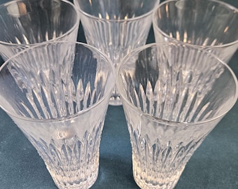 Five Shannon Crystal Knightsbridge Flared Highball Glasses by Godinger