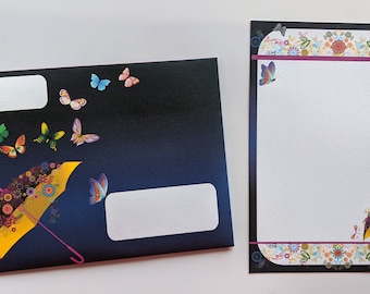 Rainy Day Envelope & stationery A7