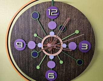 Retro Round Clock