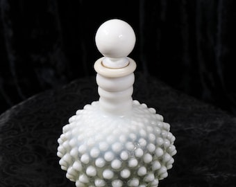 Vintage Fenton Opalescent Hobnail Perfume Bottle