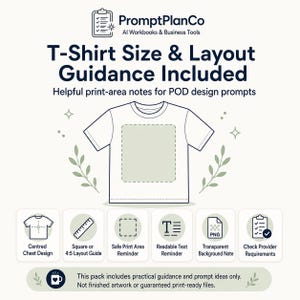 AI T-Shirt Design Prompts for POD Sellers, Etsy Shirt Ideas (Digital Download) image 6