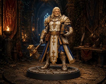 Cleric Miniature – Fantasy Healer Figure for Tabletop RPG Games