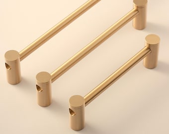 Adjustable Brass Cabinet Handles Solid Brass Drawer Pulls Modern Kitchen Hardware