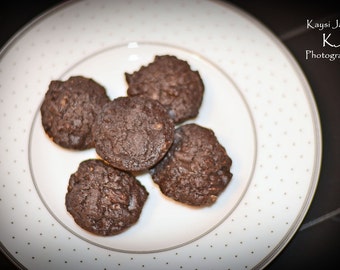 24 Keto Dark Chocolate Chunk Brownie Cookie Bites: Plain, Walnut or Mint Chocolate ( Keto, Low Carb, Sugar Free, Gluten Free)