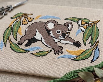 Koala Cross Stitch Pattern PDF Instant Download