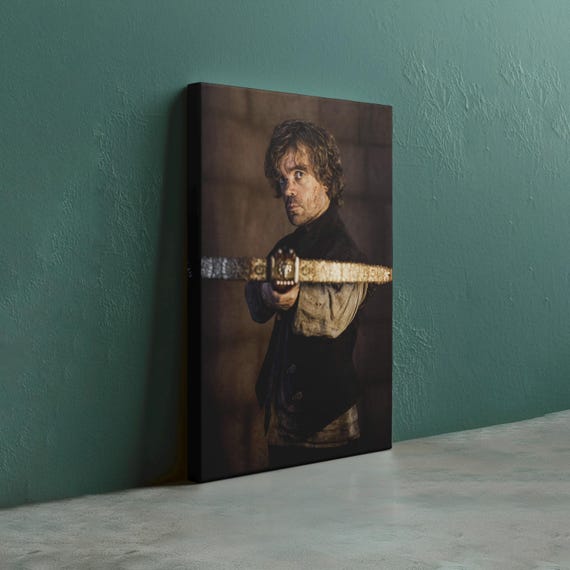 Tyrion Lannister Canvas Wall Art, Funny Bathroom Decor Print, Game Of Thrones Bathroom Poster, Fantasy Toilet Wall Decor
