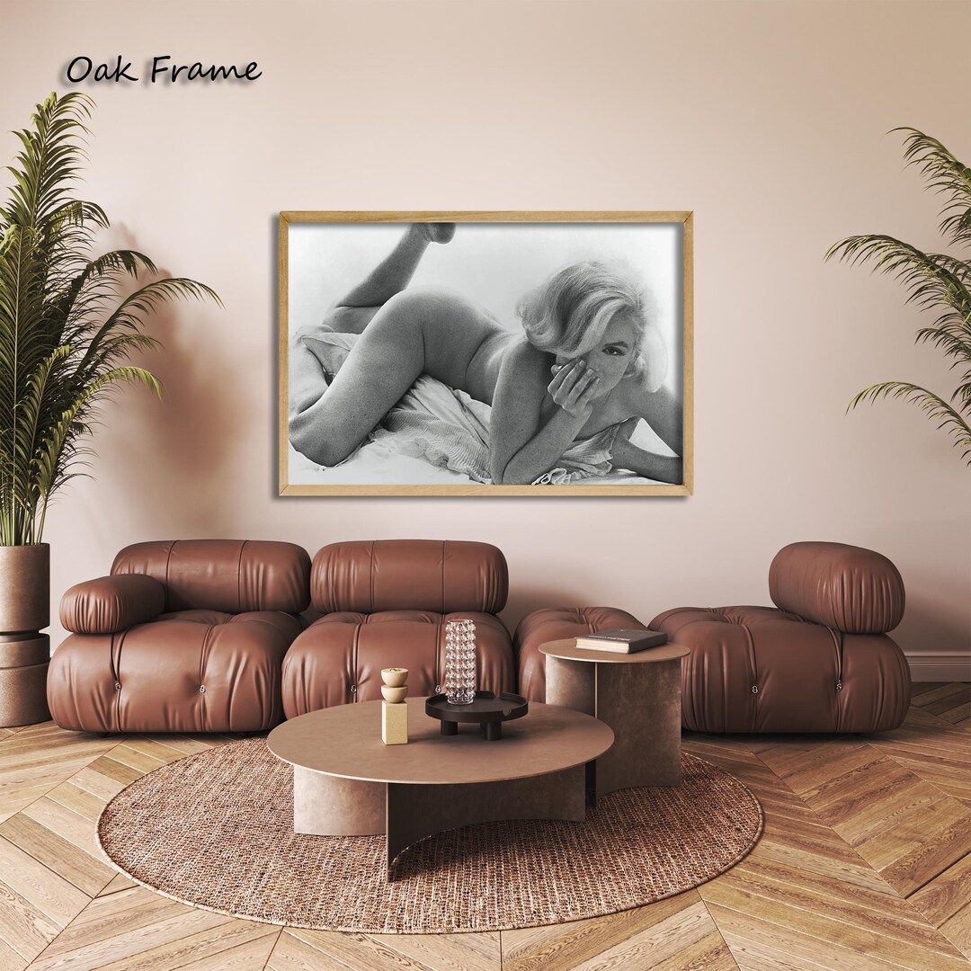 Marilyn Monroe Black White Canvas Print, Vintage Hollywood Bedroom Wall ...
