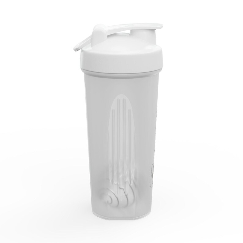 GlarsLifts 24 oz Shaker Bottle: Shatterproof Plastic, Stainless Steel Ball, Flip-Top Lid image 2