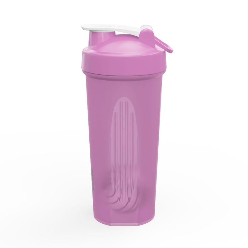 GlarsLifts 24 oz Shaker Bottle: Shatterproof Plastic, Stainless Steel Ball, Flip-Top Lid image 8