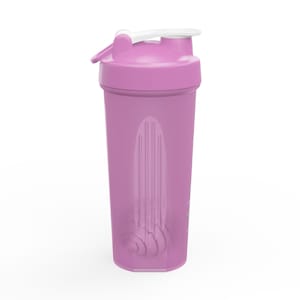 GlarsLifts 24 oz Shaker Bottle: Shatterproof Plastic, Stainless Steel Ball, Flip-Top Lid image 6