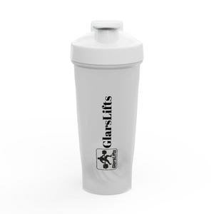 GlarsLifts 24 oz Shaker Bottle: Shatterproof Plastic, Stainless Steel Ball, Flip-Top Lid image 1