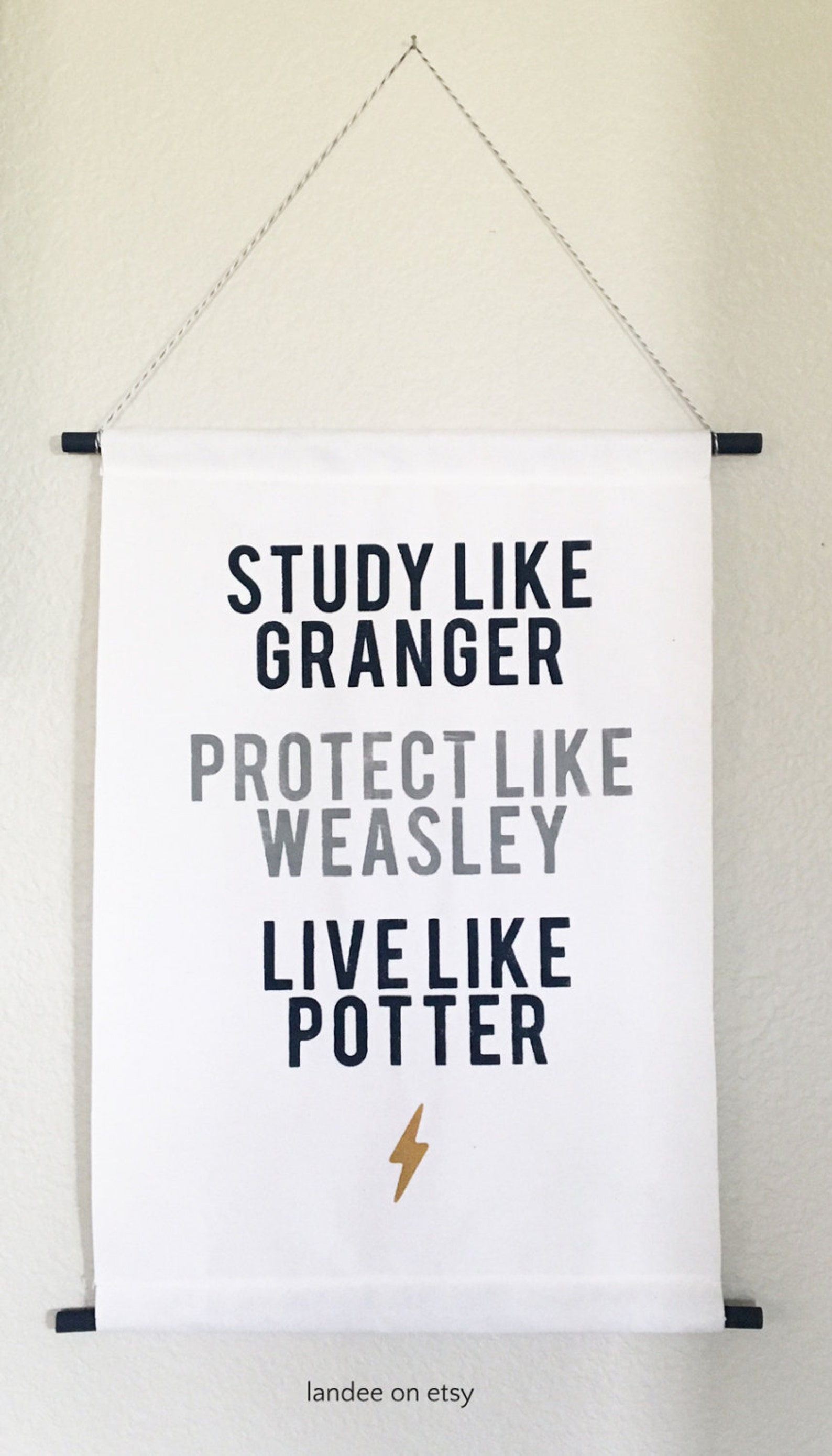 Harry Potter Inspired Wall Hanging Art Etsy