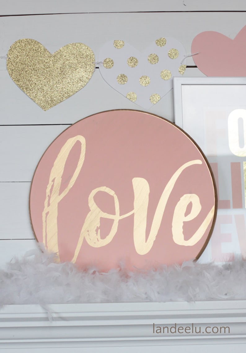 DIY Love Sign Stencil or Lettering Only image 1