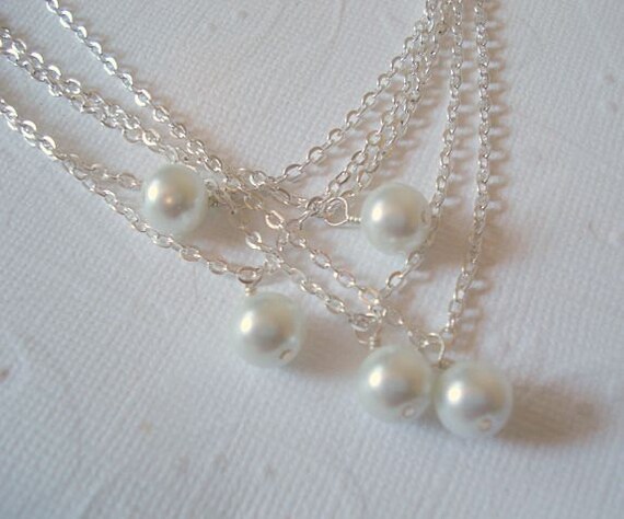 bridesmaids necklaces set of 4