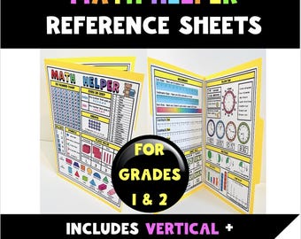 1st Grade Math Homework Folder Helper Math Skills 2nd Grade Homeschool Addition Worksheet Cheat Sheet Reference Guide SPED Material