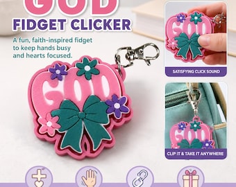 Porte-clés clicker God Fidget