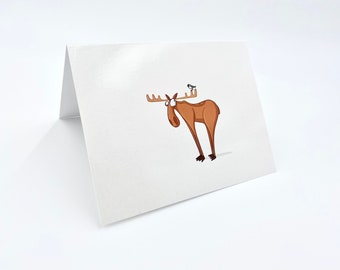 Chickadee and Moose Cards