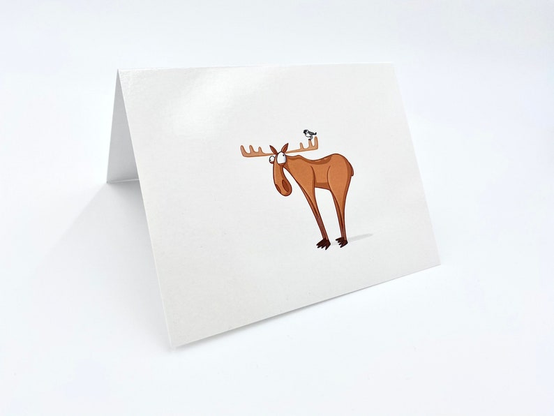 Chickadee and Moose Cards Bild 1