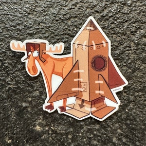 Sticker raket eland