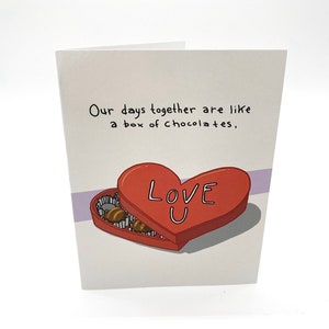 Love is Like a Box of Chocolates Love Cards