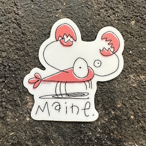 Lobster Doodle Sticker