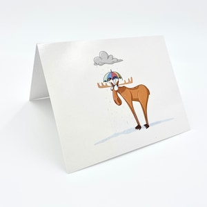 Rain Cloud Moose Cards (sympathy, get well, thinking of you)