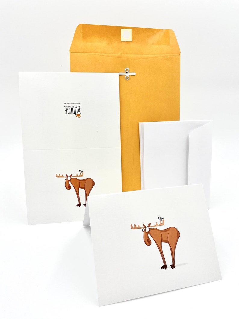 Chickadee and Moose Cards Bild 4