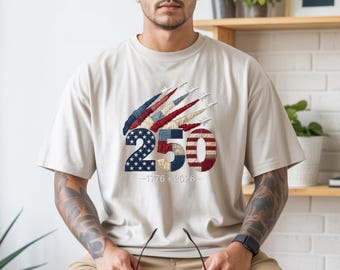 America 250 Jet Fighter Graphic Tee, 1776-2026 Patriotic Anniversary Shirt, USA Independence Day Gift for Dad