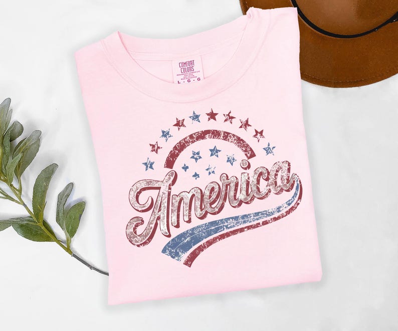 America Graphic Tee, Distressed Retro Patriotic Shirt, USA 1776 Stars and Stripes Apparel, 4th of July Independence Day image 15