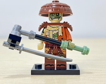 Ninjago Dragons Rising Kuur Minifigure, Forbidden Five Dark Warrior Building Blocks Toy