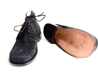 Handmade Suede Chukka Boots for Men | Custom Lace-Up Desert Ankle Boots Multi Colors