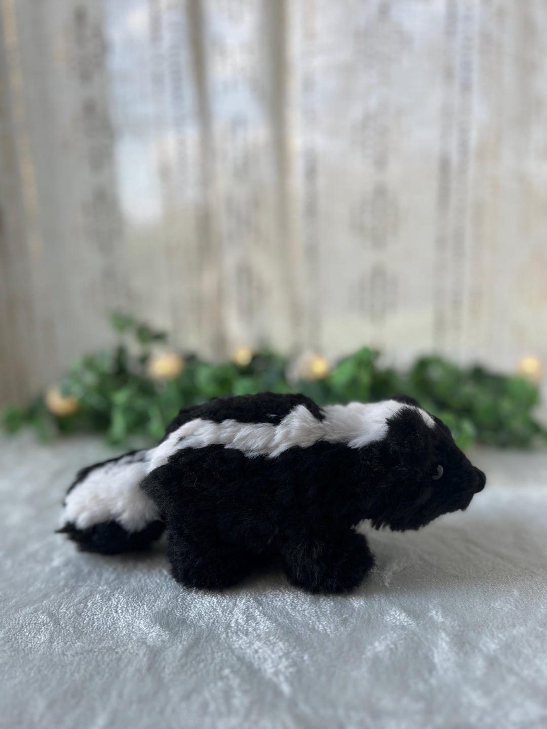 Skunk Rocker Plush Furry Skunk Plush Toy: Cuddle Buddy, Home Decoration, Amigurumi ...
