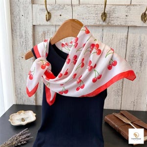 Zebra Print Square Head Scarf, 70cm Animal Pattern Neck Wrap, Fashion Bandana Accessory