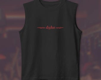 Camiseta sin mangas holgada con estampado lésbico / Camiseta sin mangas lesbiana / Camiseta del orgullo queer / Camiseta sin mangas masculina / Camiseta sáfica / Ropa WLW / Camiseta sin mangas LGBTQ