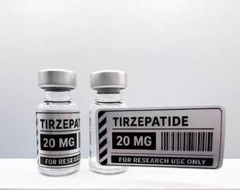 Etiquetas personalizables para viales de péptidos - 10 etiquetas