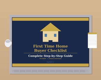 Lista de verificación para compradores de vivienda por primera vez / Guía inmobiliaria paso a paso (PDF imprimible)