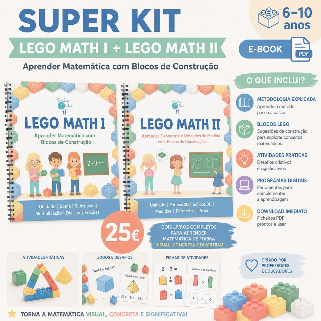 Lego Math Moc LEGO Math Super Kit (I + II) | Math With Blocks | Activities for Ages 6 ...