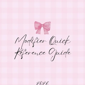 Medical Coding Modifier Quick Reference Guide
