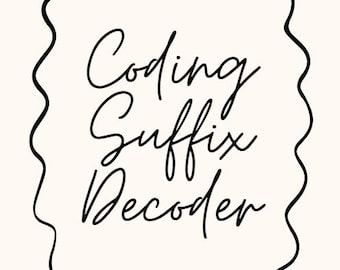 Decodificador de sufijos de codificación